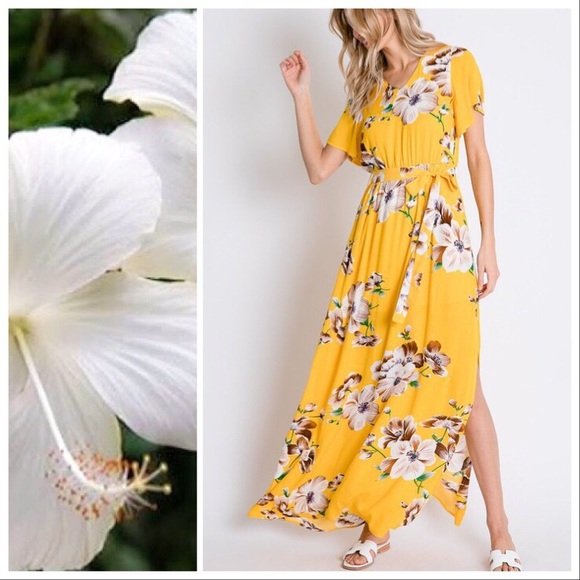 Maribelle Sweet Hibiscus Maxi Dress - Picture 4 of 7